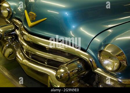 Vintage Chevrolet Car, 1950er `s Museum, Denbigh, Nordwales. (Nicht mehr vorhanden,) Stockfoto